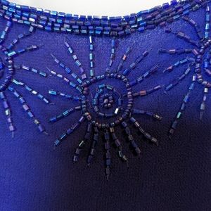 Laurence Kazar Beaded Dress and Jacket XL